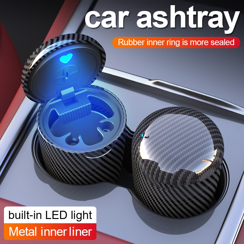 Vape Decoration - One-Click Open Car Ashtray With LED