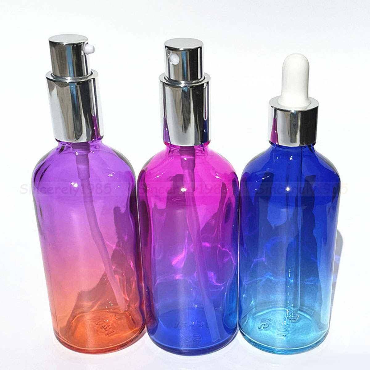Juice Bottle Dropper - 10X 100Ml Gradient Màu Chai Thủy