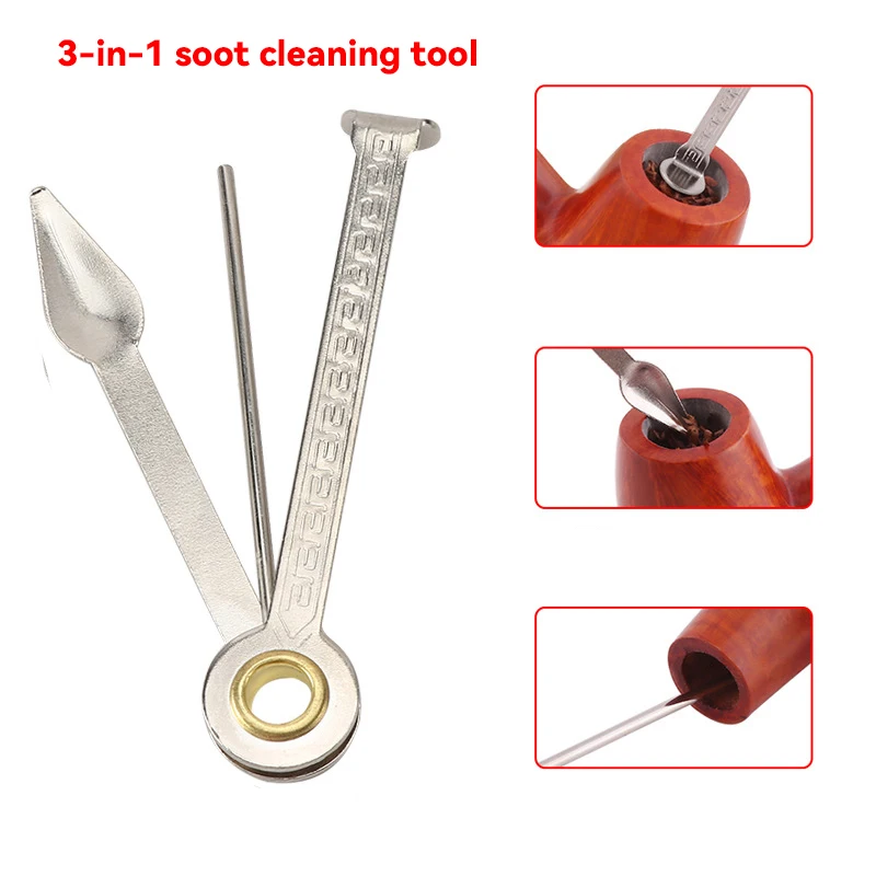 Weed Vaping Accessories - Multifunctional 3in1 Stainless Steel Smoking Wood