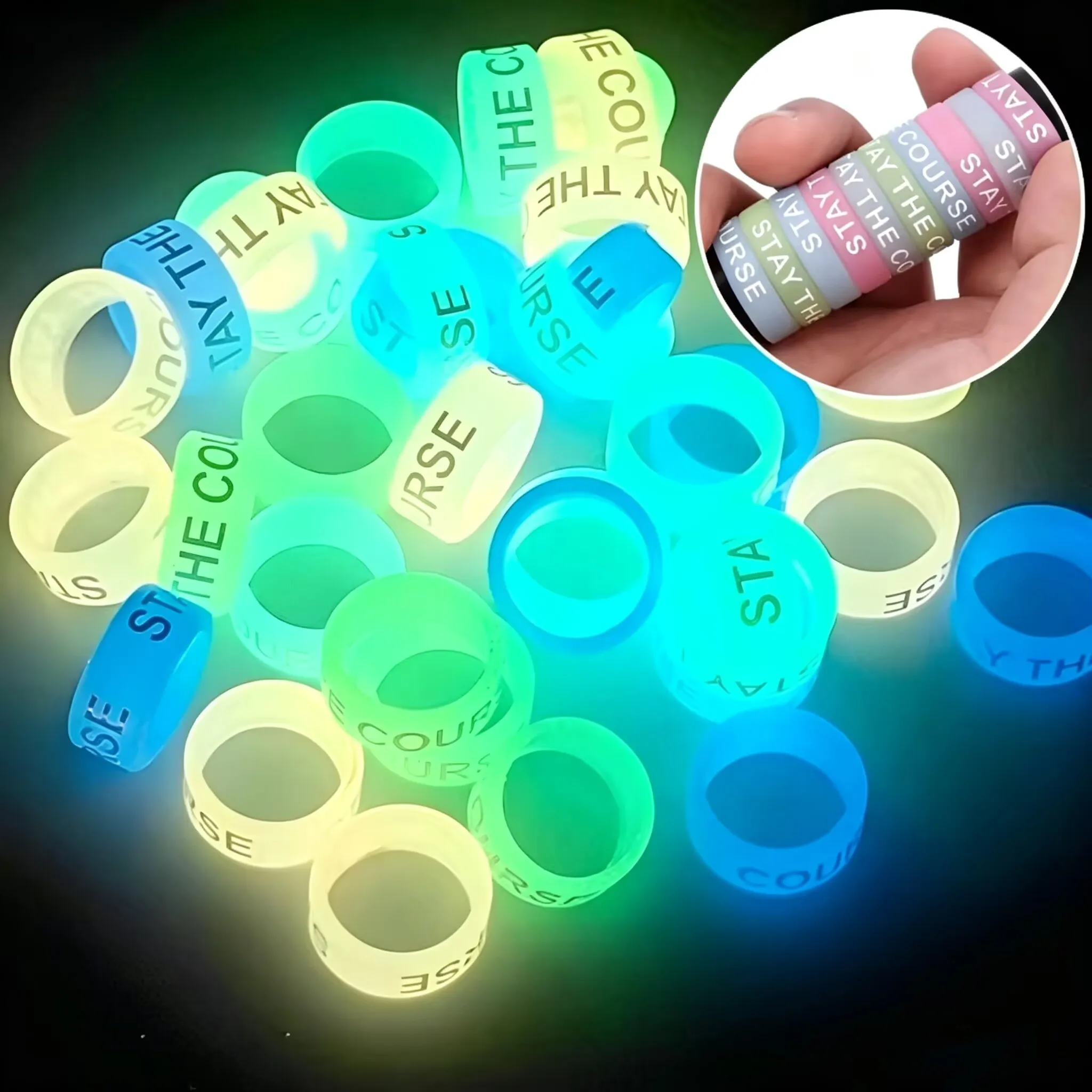 Vape Band Silicone - 20PCS Anti Slip Silicone Multi Circle