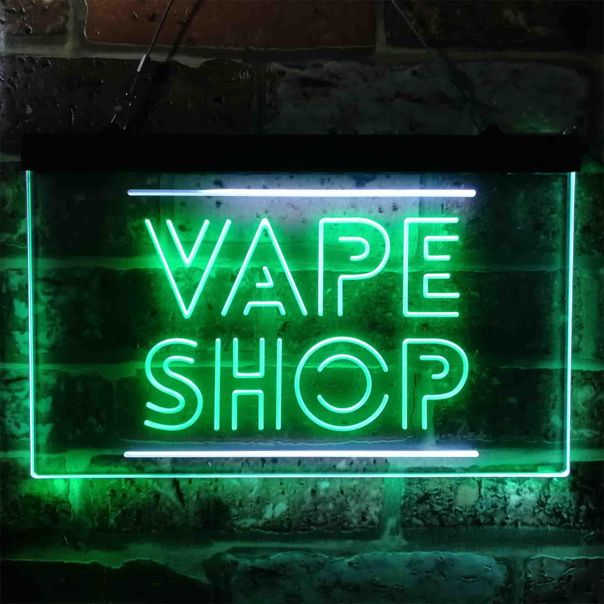 VAPE SHOP Dual Color Led Neon  - đánh giá và giá Vaping Shop