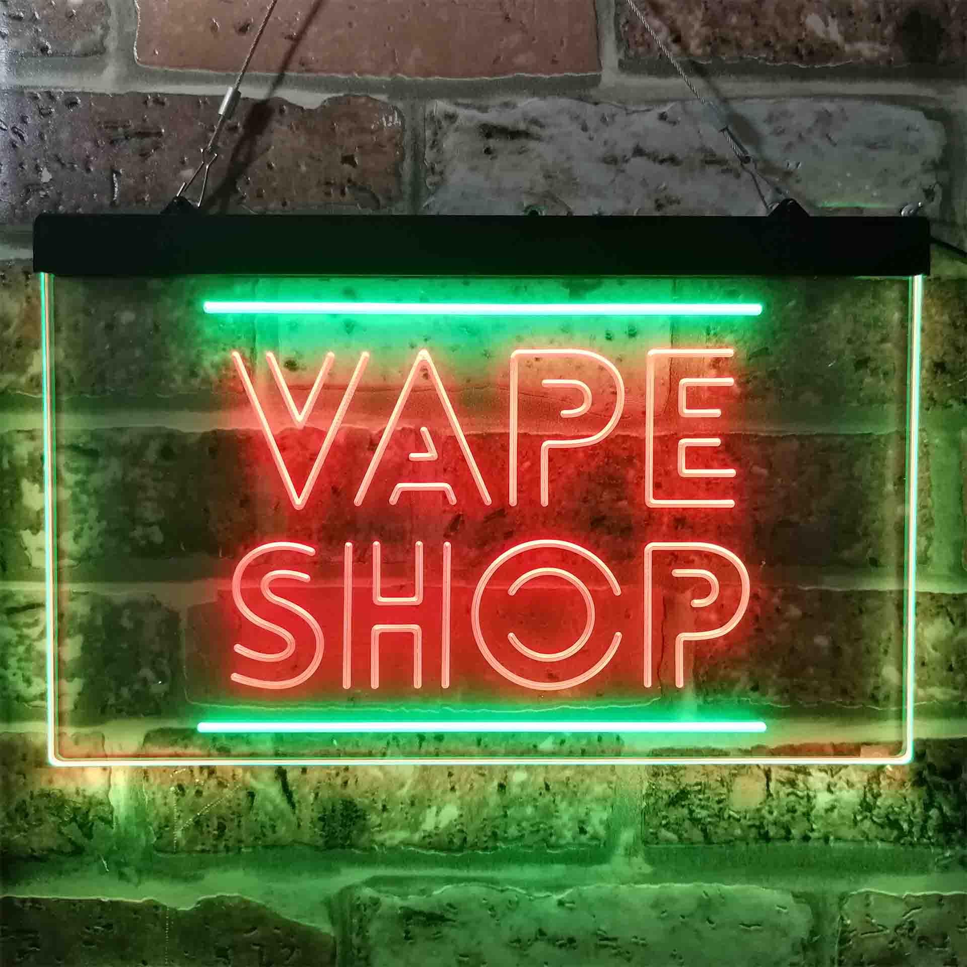 VAPE SHOP Dual Color Led Neon  - đánh giá và giá Vaping Shop