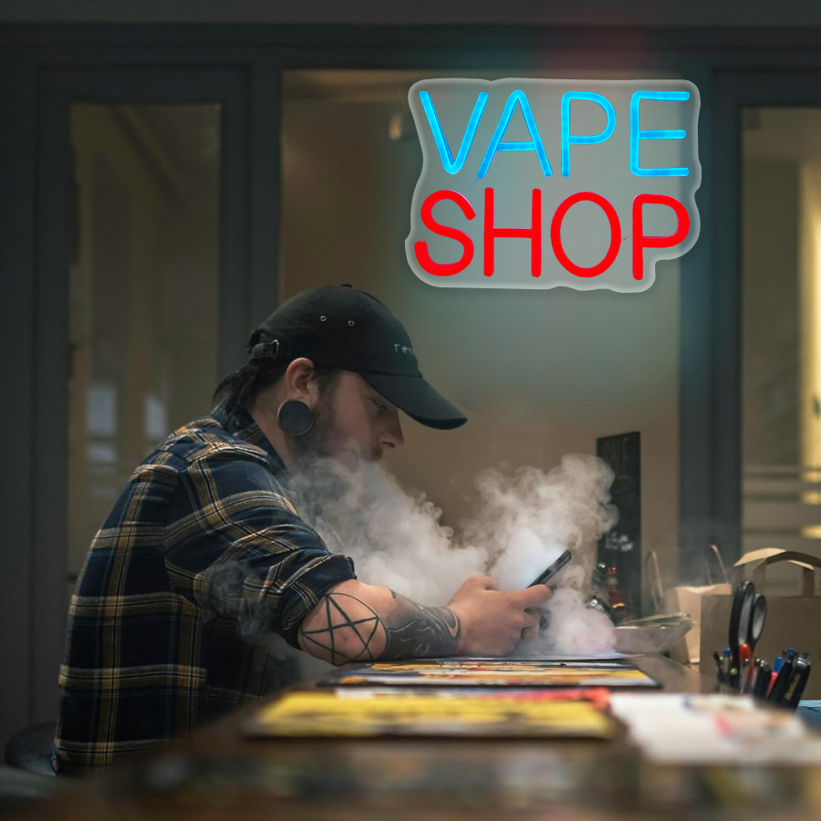 Vape Shop Neon Sign For Wall D - đánh giá và giá Vaping Shop