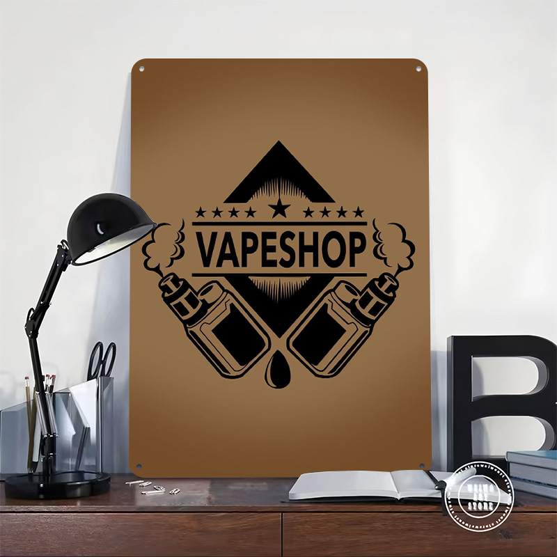 Vape Shop Logo Tinplate Poster - đánh giá và giá Vaping Shop