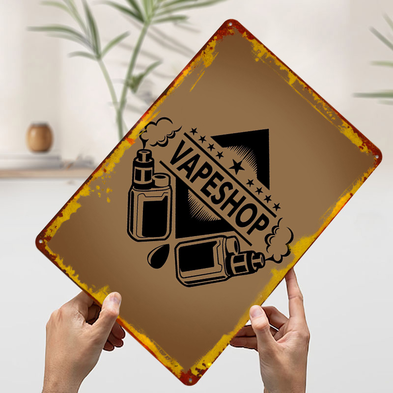 Vape Shop Logo Tinplate Poster - đánh giá và giá Vaping Shop