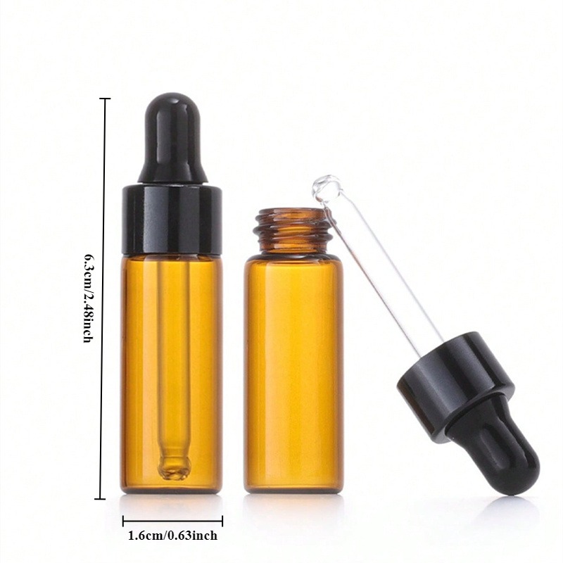10pcs 5ml Amber Dropper Glass  - đánh giá và giá Juice Bottle Dropper