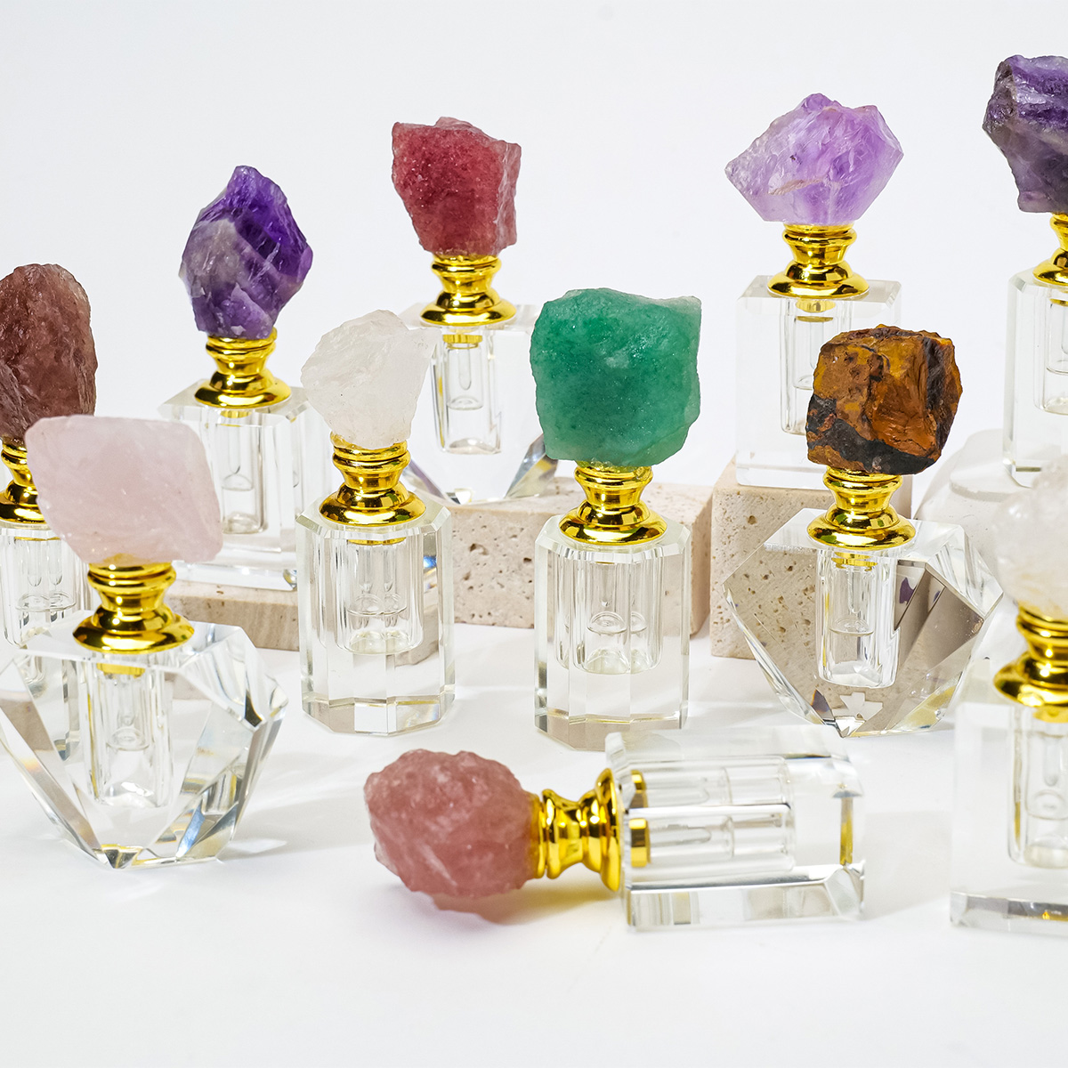 1PC Natural Amethyst Crystal C - đánh giá và giá Juice Bottle Dropper