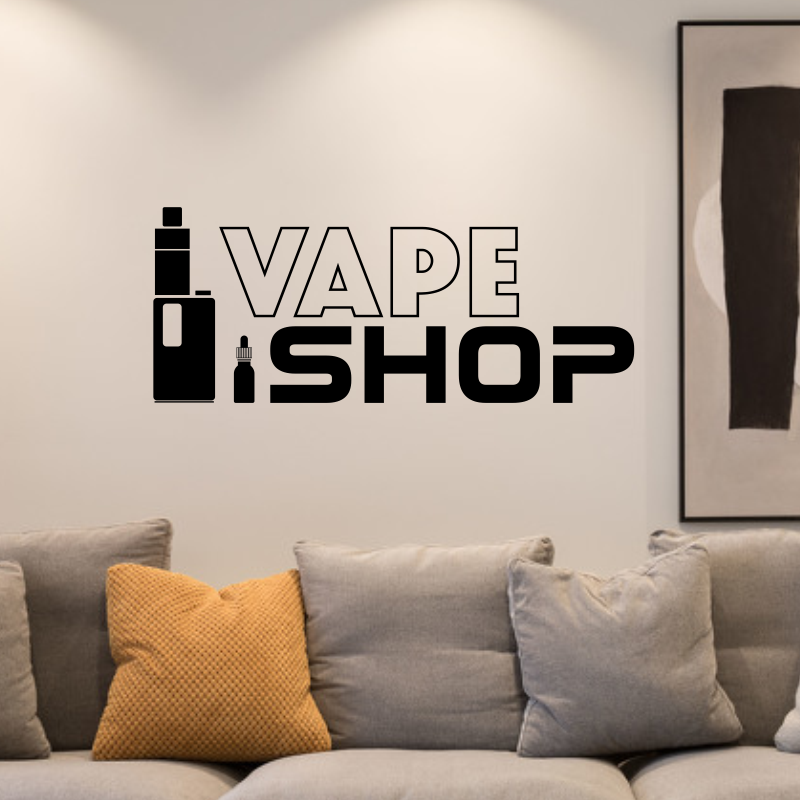Vinyl Wall Decals Vape Shop Si - đánh giá và giá Vaping Shop