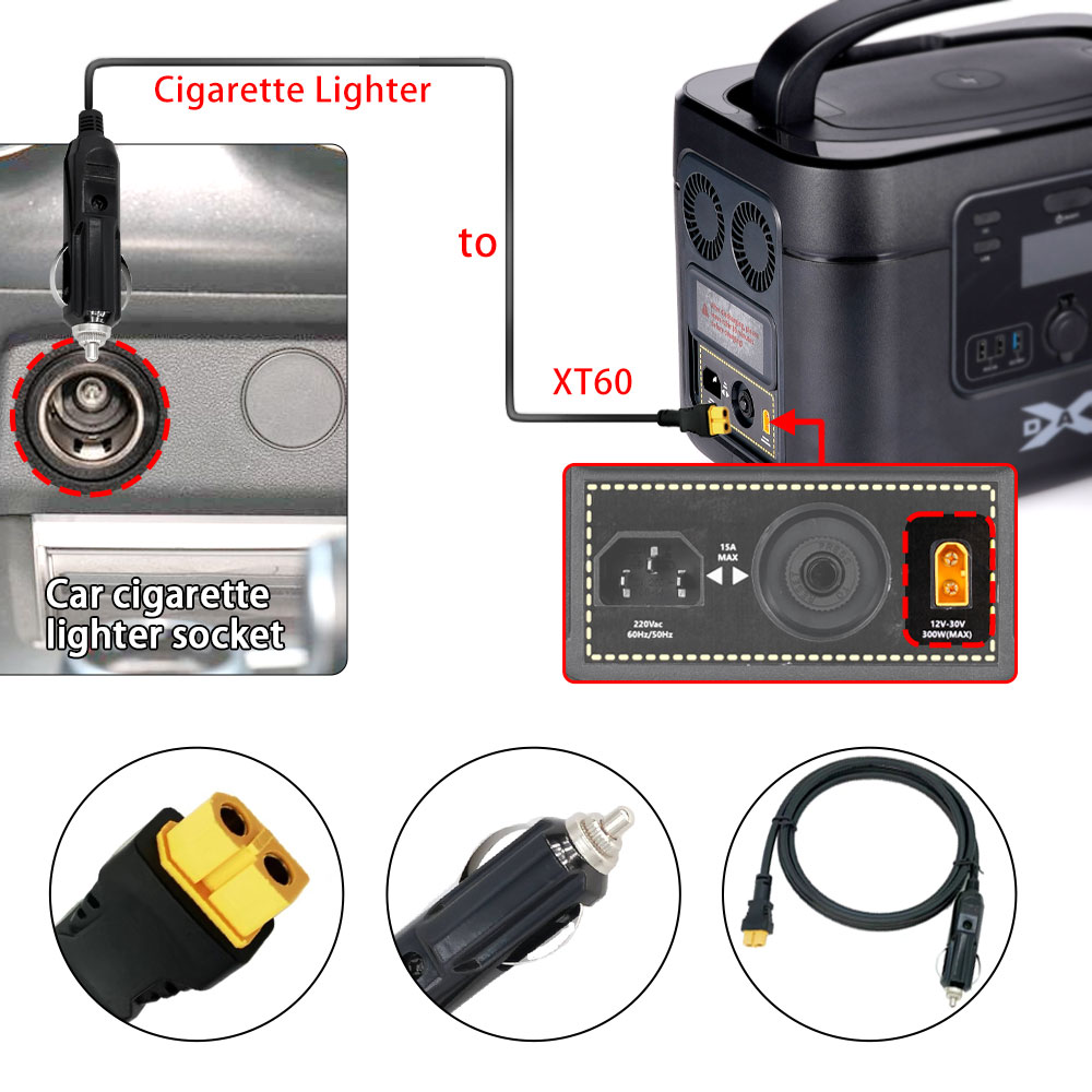 XT60 16AWG Plug Car Cigarette  - đánh giá và giá Accessories Experts Vape
